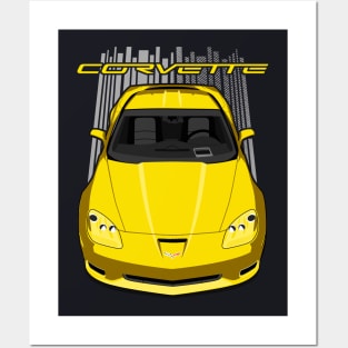 Corvette C6 Z06 - Yellow Posters and Art